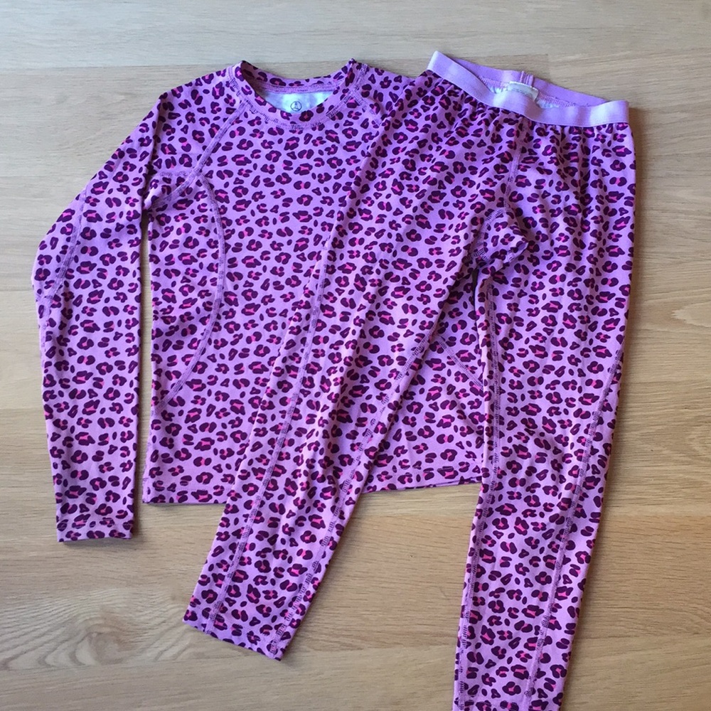 Lands’ End Girls 7 Long Underwear Set
